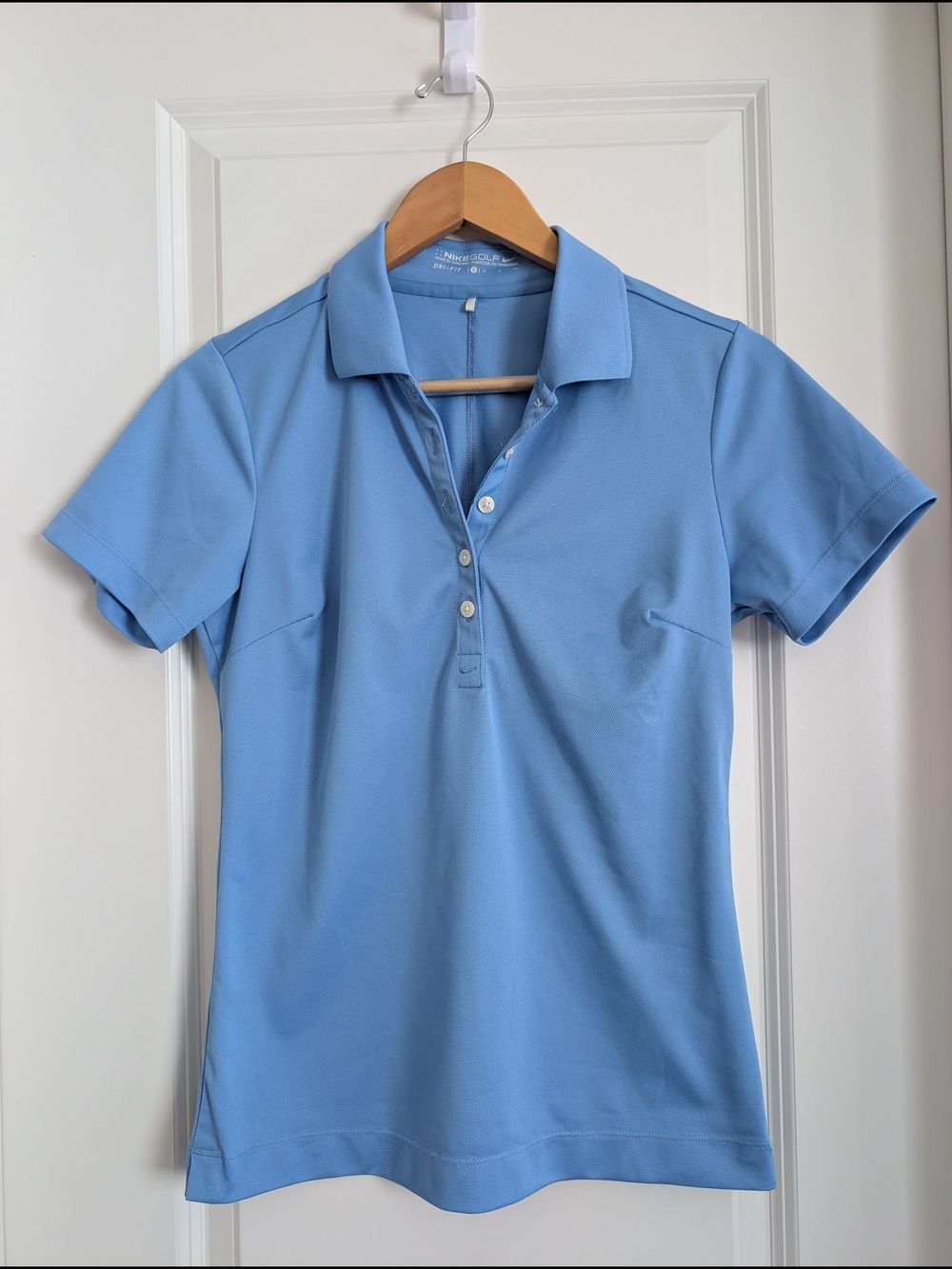 Nike Light Blue Short Sleeve Polo Tee